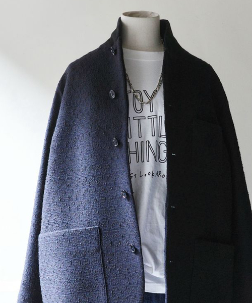 美品　ジャーナルスタンダードラックス　ネイビー　ジャケット ツィード ジャケット（その他アウター）｜JOURNAL STANDARD LUXE