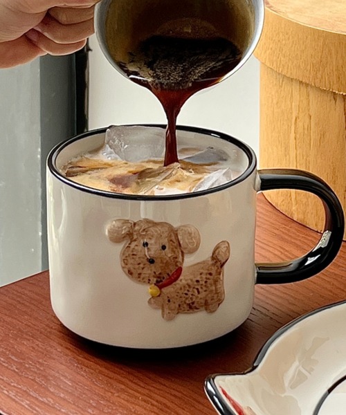 Made in I(メイドインアイ)の「Retro dog coffee cup(グラス/マグカップ/タンブラー・レディース・アイボリー/ブルー系その他・FREE)」の18枚目の写真