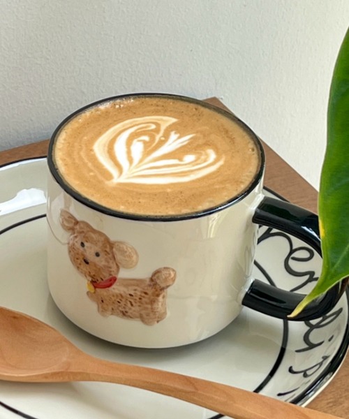 Made in I(メイドインアイ)の「Retro dog coffee cup(グラス/マグカップ/タンブラー・レディース・アイボリー/ブルー系その他・FREE)」の20枚目の写真