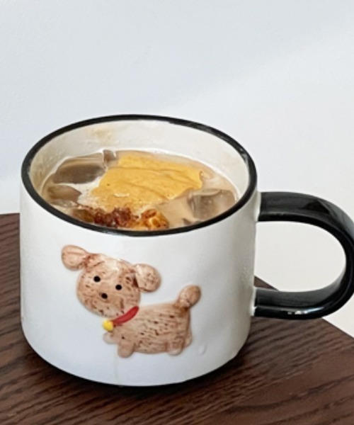 Made in I(メイドインアイ)の「Retro dog coffee cup(グラス/マグカップ/タンブラー・レディース・アイボリー/ブルー系その他・FREE)」の17枚目の写真