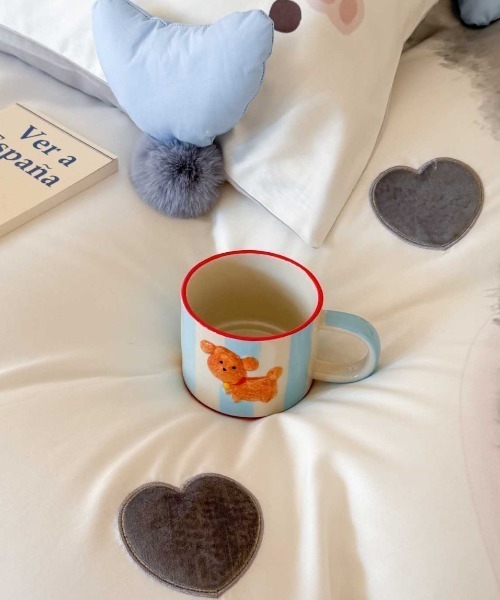 Made in I(メイドインアイ)の「Retro dog coffee cup(グラス/マグカップ/タンブラー・レディース・アイボリー/ブルー系その他・FREE)」の13枚目の写真