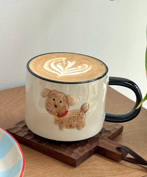 Made in I(メイドインアイ)の「Retro dog coffee cup(グラス/マグカップ/タンブラー・レディース・アイボリー/ブルー系その他・FREE)」の19枚目の写真
