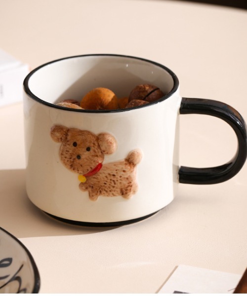 Made in I(メイドインアイ)の「Retro dog coffee cup(グラス/マグカップ/タンブラー・レディース・アイボリー/ブルー系その他・FREE)」の22枚目の写真