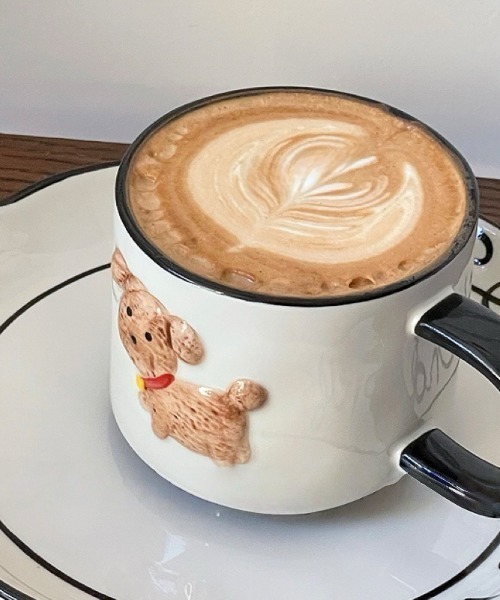 Made in I(メイドインアイ)の「Retro dog coffee cup(グラス/マグカップ/タンブラー・レディース・アイボリー/ブルー系その他・FREE)」の16枚目の写真