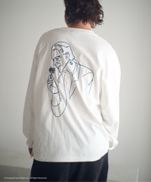 ADAMPATEK/Frankenstein flower stitch long sleeve/フランケンシュタイン刺繍コラボロンT(AP2524022)
