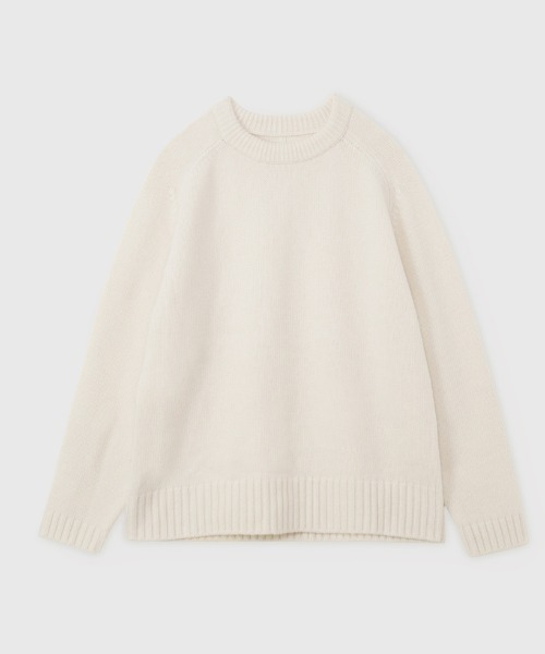 HAMILTONウールカシミヤクルーネックプルオーバー