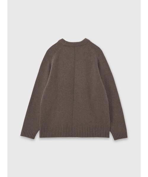 HAMILTONウールカシミヤクルーネックプルオーバー（ニット/セーター