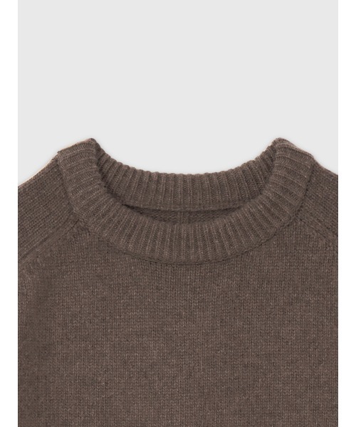 HAMILTONウールカシミヤクルーネックプルオーバー(ニット/セーター HAMILTONウールカシミヤクルーネックプルオーバー(ニット/セーター