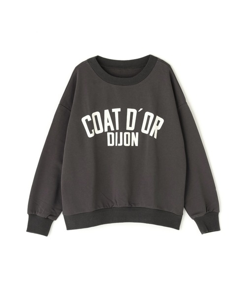 N.（N. Natural Beauty Basic）（エヌエヌナチュラルビューティーベーシック）の「レタリングオーバースウェット（スウェット・レディース・バーガンディー/ヘザーグレー/チャコールグレー・MEDIUM）」の4枚目の写真