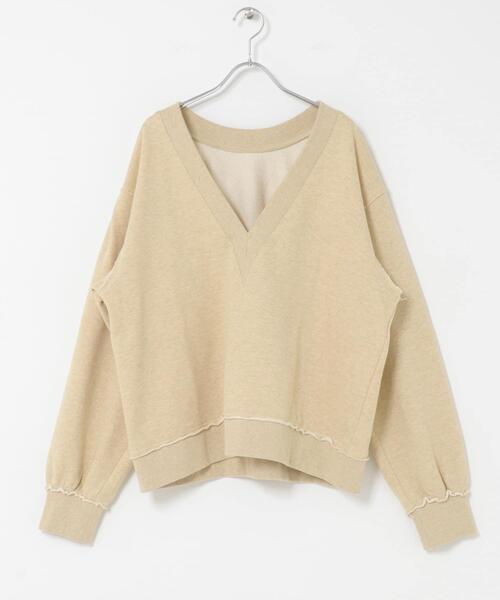 KBF（ケイビーエフ）の「2WAYルーズスウェット（Tシャツ/カットソー・レディース・ベージュ/ベージュ系その他/チャコールグレー・ONE）」の22枚目の写真