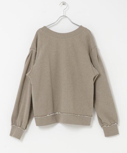 KBF（ケイビーエフ）の「2WAYルーズスウェット（Tシャツ/カットソー・レディース・ベージュ/ベージュ系その他/チャコールグレー・ONE）」の13枚目の写真