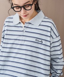 ハートモチーフラガーロンT