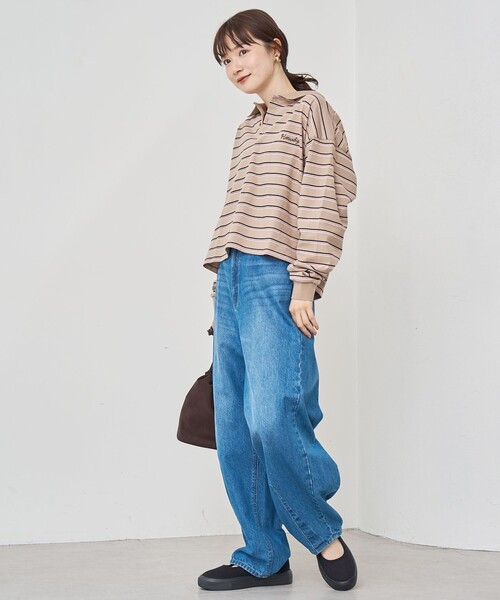 coen(コーエン)の「ハートモチーフラガーロンT(ポロシャツ・レディース・ナチュラル/ダークグレー/ベージュ・M/L)」の21枚目の写真