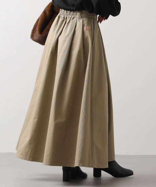 Dickies（ディッキーズ）の「Ｄｉｃｋｉｅｓチノフレアスカート（スカート・レディース・ブラック/ベージュ・M）」の2枚目の写真