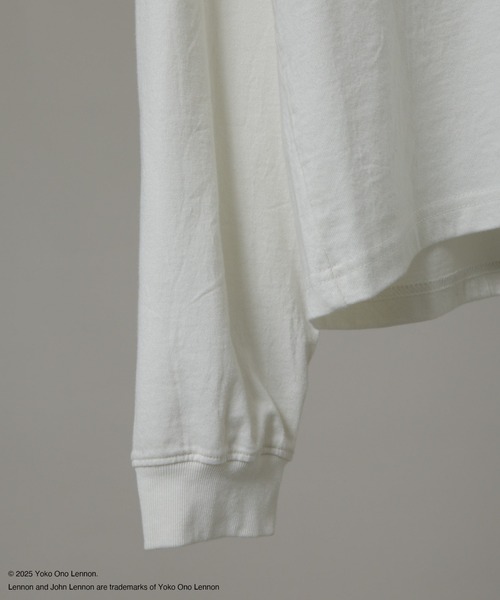 NANO universe(ナノユニバース)の「「HOTEL PALACE」John Lennon ピグメントL/S TEE(Tシャツ/カットソー・メンズ・チャコール/ホワイト・M/L)」の15枚目の写真