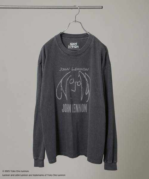 NANO universe(ナノユニバース)の「「HOTEL PALACE」John Lennon ピグメントL/S TEE(Tシャツ/カットソー・メンズ・チャコール/ホワイト・M/L)」の19枚目の写真