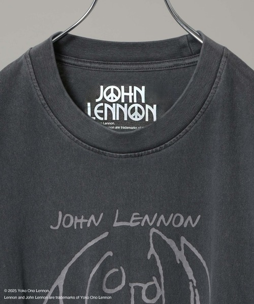NANO universe(ナノユニバース)の「「HOTEL PALACE」John Lennon ピグメントL/S TEE(Tシャツ/カットソー・メンズ・チャコール/ホワイト・M/L)」の21枚目の写真