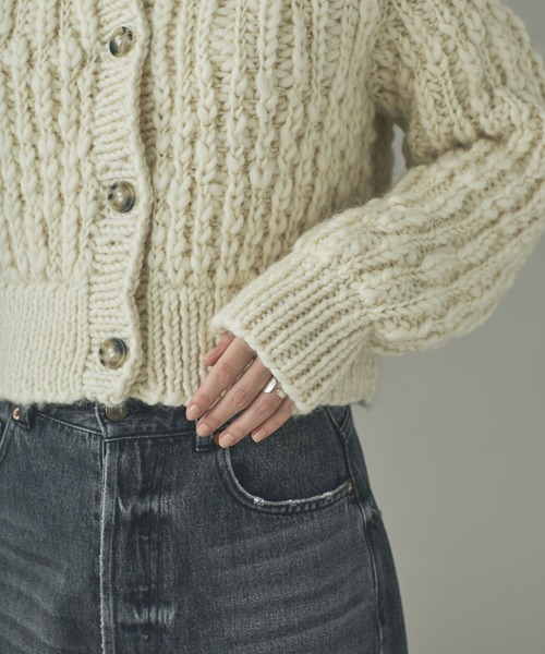 Curensology(カレンソロジー)/スラブハンドニットジャケット