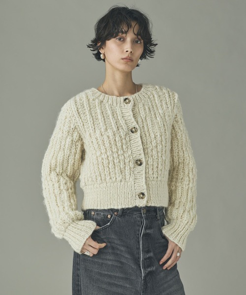 Curensology(カレンソロジー)/スラブハンドニットジャケット