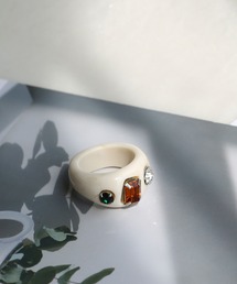 colleca la（コレカラ）の「ボリュームビジューリング（リング）」