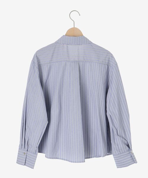 le.coeur blanc（ルクールブラン）の「《WEB・一部店舗限定》AL ストライプフロントフリルブラウス（シャツ/ブラウス・レディース・ブルー系その他2/ブルー系その他4・38）」の7枚目の写真
