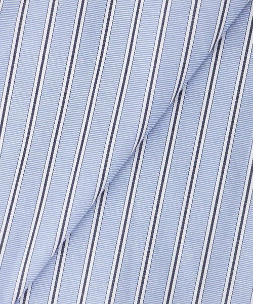 le.coeur blanc（ルクールブラン）の「《WEB・一部店舗限定》AL ストライプフロントフリルブラウス（シャツ/ブラウス・レディース・ブルー系その他2/ブルー系その他4・38）」の3枚目の写真