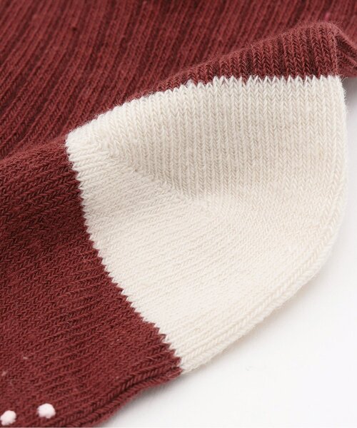 petit main（プティマイン）の「くまソックス2P（ソックス/靴下・キッズ・ワインレッド/キナリ/オフホワイト・M/SS/L/S）」の5枚目の写真