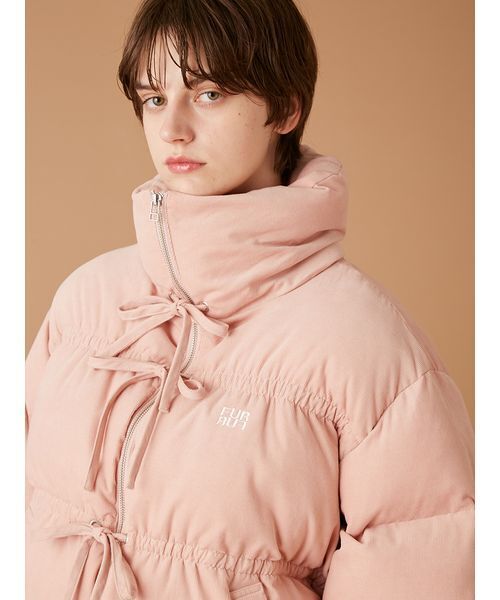 【今日限り値下げ】FURFURリボンショートダウン ピンク Amazon | リボンショートダウンジャケット RWFJ255008PNKF | コート