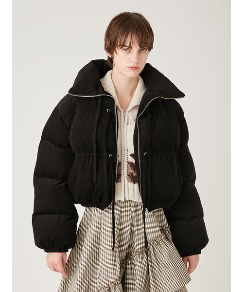 FURFUR(ファーファー)の「コーデュロイリボンショートパディングジャケット(ダウンジャケット/コート・レディース・ピンク/ブラック・F)」の18枚目の写真