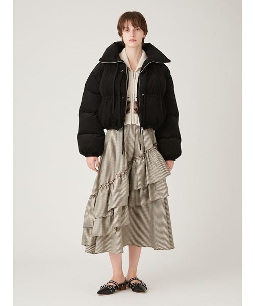 FURFUR(ファーファー)の「コーデュロイリボンショートパディングジャケット(ダウンジャケット/コート・レディース・ピンク/ブラック・F)」の19枚目の写真