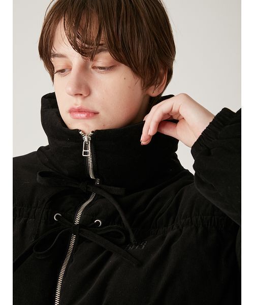 FURFUR(ファーファー)の「コーデュロイリボンショートパディングジャケット(ダウンジャケット/コート・レディース・ピンク/ブラック・F)」の21枚目の写真