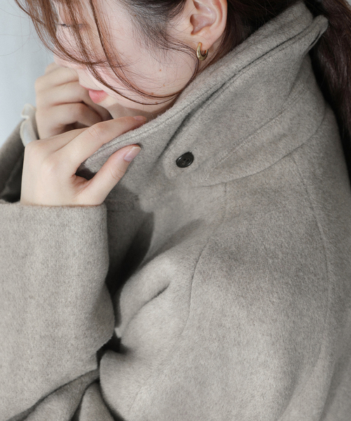 La TOTALITE（ラトータリテ）の「TICCA / ティッカ Pコート（ピーコート・レディース・ブラック/ブラウン/ベージュ・FREE）」の18枚目の写真