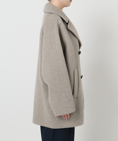 La TOTALITE（ラトータリテ）の「TICCA / ティッカ Pコート（ピーコート・レディース・ブラック/ブラウン/ベージュ・FREE）」の22枚目の写真