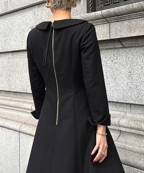 JENNE(ジェンヌ)の「アシンメトリーワンピース(ワンピース・レディース・ブラック/グレー・SMALL/MEDIUM/LARGE)」の11枚目の写真