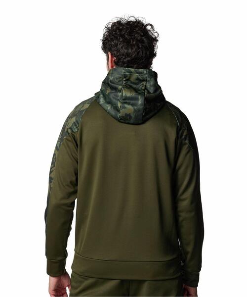 UNDER ARMOUR(アンダーアーマー)の「UAアーマーフリース カモ フルジップ フーディー(トレーニング/メンズ)(スウェット・メンズ・グリーン系・L/S/XL/M/2XL/3XL)」の2枚目の写真