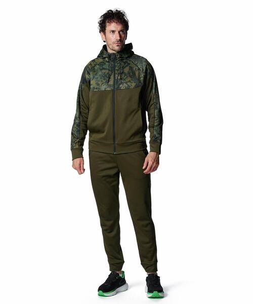 UNDER ARMOUR(アンダーアーマー)の「UAアーマーフリース カモ フルジップ フーディー(トレーニング/メンズ)(スウェット・メンズ・グリーン系・L/S/XL/M/2XL/3XL)」の3枚目の写真