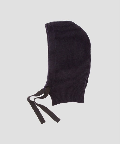 MHL.（エムエイチエル）の「MHL KNITTED HOOD（ニットキャップ/ビーニー・レディース・ネイビー系1/ブラウン系その他・FREE）」の2枚目の写真