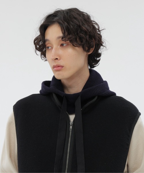 MHL.（エムエイチエル）の「MHL KNITTED HOOD（ニットキャップ/ビーニー・レディース・ネイビー系1/ブラウン系その他・FREE）」の15枚目の写真