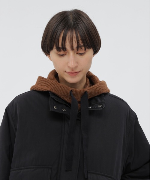 MHL.（エムエイチエル）の「MHL KNITTED HOOD（ニットキャップ/ビーニー・レディース・ネイビー系1/ブラウン系その他・FREE）」の7枚目の写真
