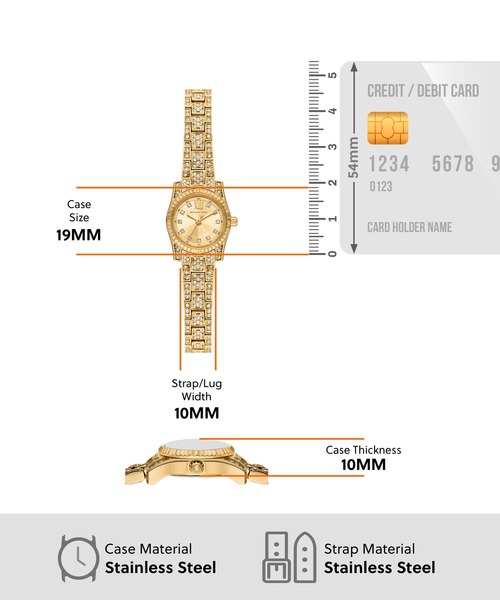 MICHAEL KORS(マイケルコース)の「マイケル・コース 腕時計 レディース アナログ ステンレス MK4980(アナログ腕時計・レディース・ゴールド・FREE)」の5枚目の写真