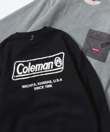 Coleman/コールマン 裏起毛 ワンポイント刺繍 バックプリント スウェット レディース メンズ トレーナー