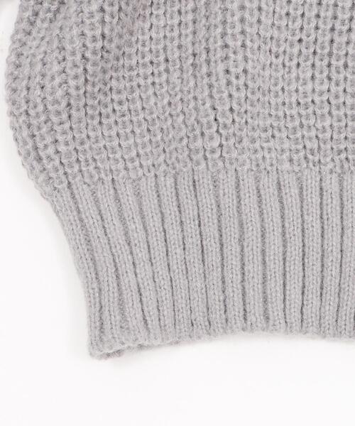 dispark(ディスパーク)の「DISPARK/ダブルZIPニットカーデ(カーディガン/ボレロ・レディース・グレー/アイボリー/ブラック・FREE)」の7枚目の写真