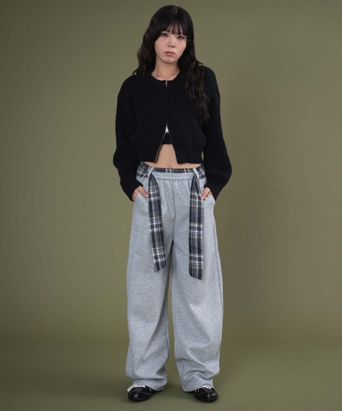 dispark(ディスパーク)の「DISPARK/ダブルZIPニットカーデ(カーディガン/ボレロ・レディース・グレー/アイボリー/ブラック・FREE)」の17枚目の写真