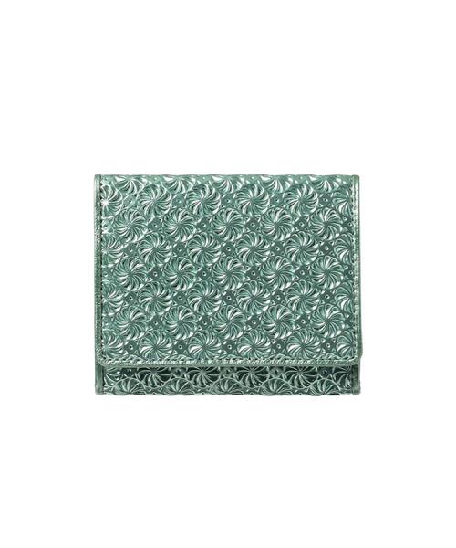 HIROKO HAYASHI（ヒロコハヤシ）の「GIRASOLE PIPERITA（ジラソーレ ピペリータ）薄型ミニ財布（財布・レディース・グリーン系・00）」の8枚目の写真