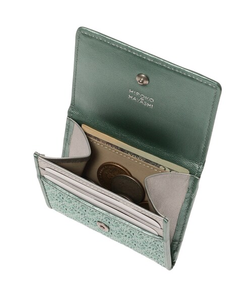 未使用】HIROKO HAYASHI ジラソーレGOLDミニ財布ミニウォレット 楽天