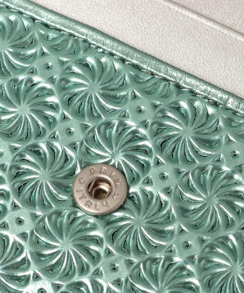 HIROKO HAYASHI（ヒロコハヤシ）の「GIRASOLE PIPERITA（ジラソーレ ピペリータ）薄型ミニ財布（財布・レディース・グリーン系・00）」の4枚目の写真