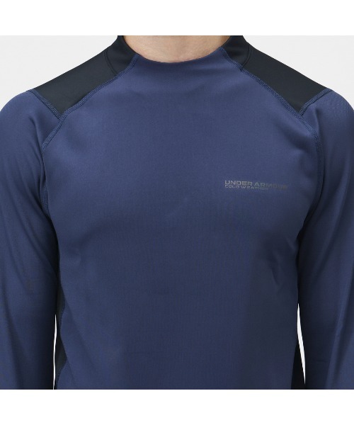 UNDER ARMOUR（アンダーアーマー）の「アンダーアーマー  UAコールドウェザー プロ ロングスリーブ モックネック シャツ（シャツ/ブラウス・メンズ・ブラック/ネイビー・LL/3L/S/M/L）」の6枚目の写真