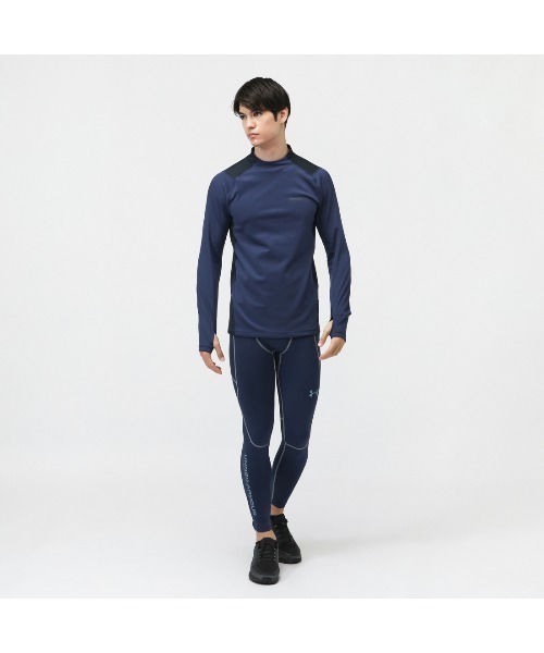 UNDER ARMOUR（アンダーアーマー）の「アンダーアーマー  UAコールドウェザー プロ ロングスリーブ モックネック シャツ（シャツ/ブラウス・メンズ・ブラック/ネイビー・LL/3L/S/M/L）」の5枚目の写真