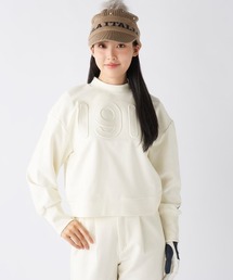 【FILA GOLF:フィラゴルフ】レディースショート丈ププルオーバースウェット　ゴルフ　UVカット　保温機能