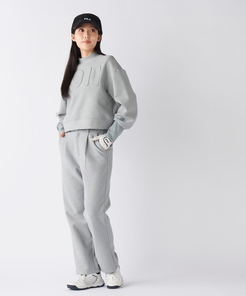 FILA GOLF(フィラゴルフ )の「【FILA GOLF:フィラゴルフ】レディースショート丈ププルオーバースウェット ゴルフ UVカット 保温機能(スウェット・レディース・ブラック/オフホワイト/グレー・MEDIUM/SMALL/LARGE/X-LARGE)」の20枚目の写真